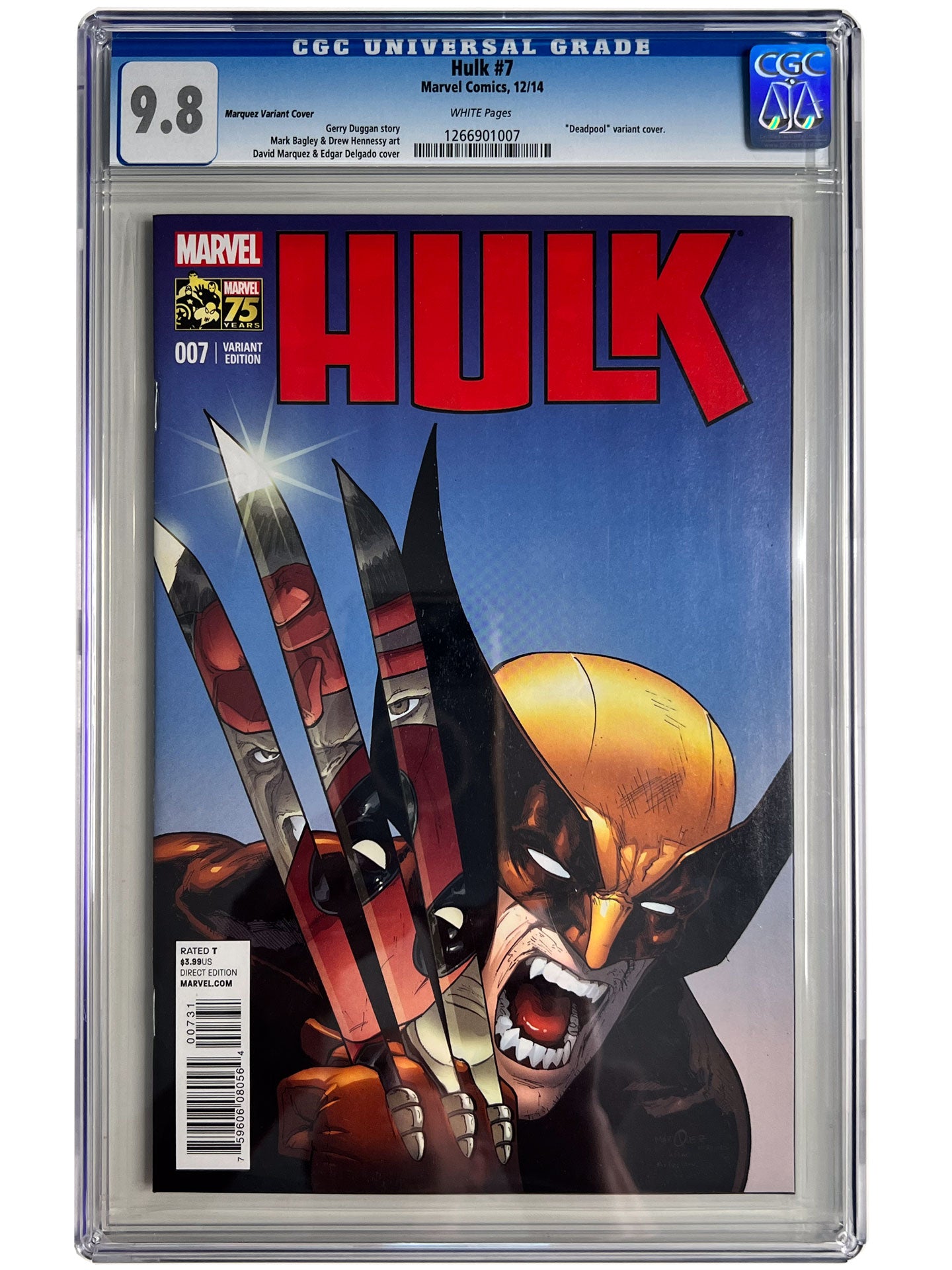 Hulk #7 CGC 9.8 Marquez Photo Bomb Hulk #340 Homage Variant