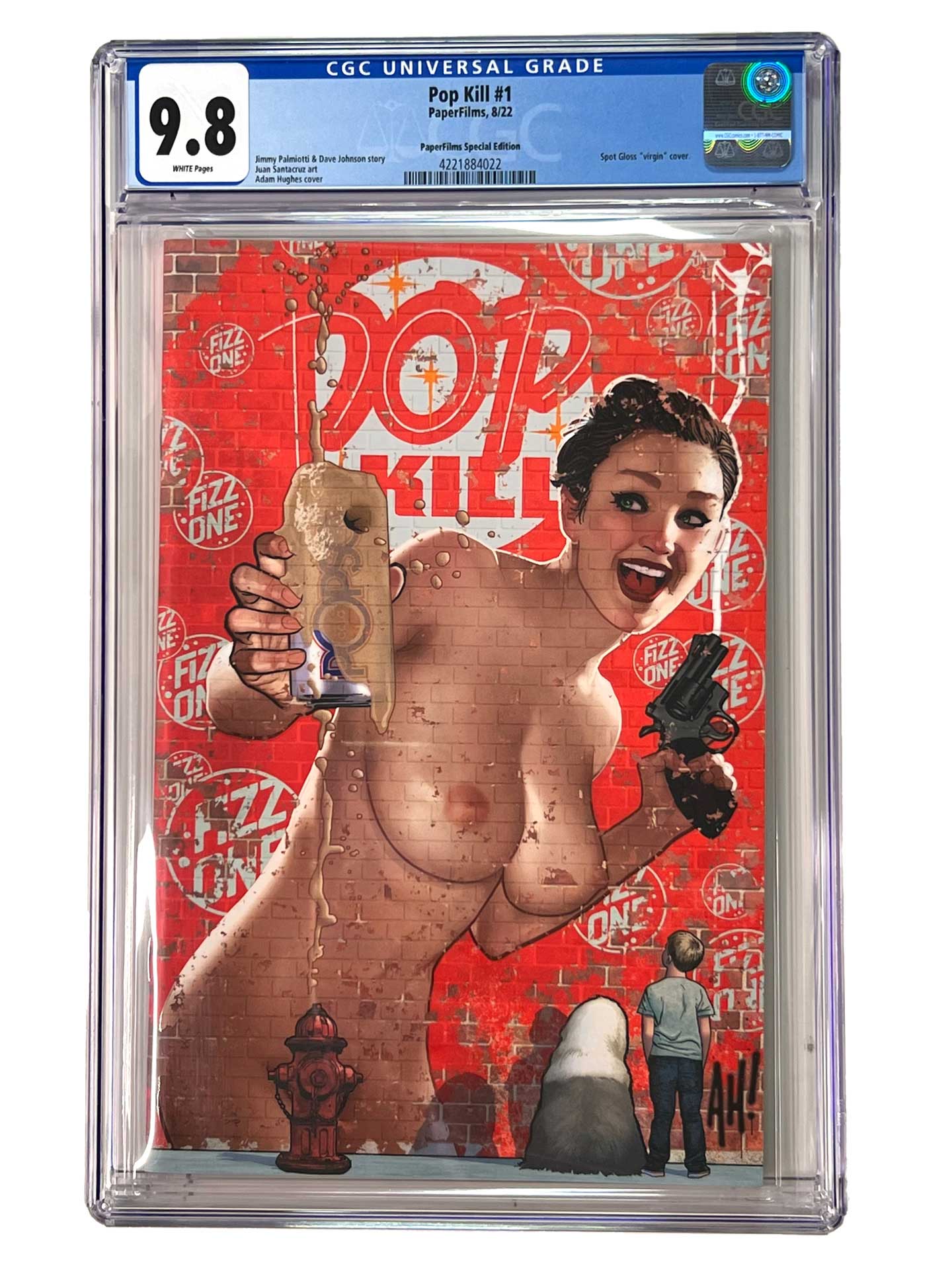 POP KILL #1 2nd Print Adam Hughes Spot Gloss Variant with COA by PaperFilms