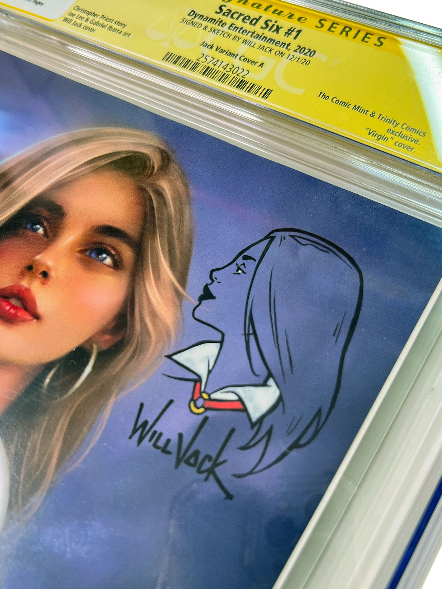 Sacred Six #1 Will Jack Virgin Variant Signed + Remarked CGC SS 9.8