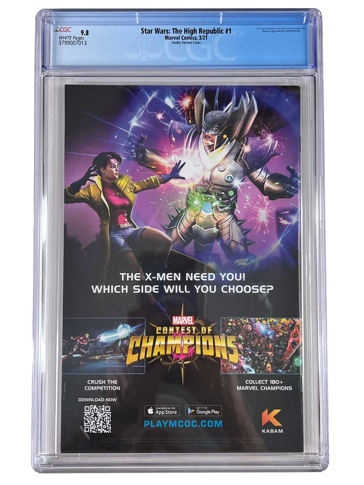 Star Wars: The High Republic 1 1:25 Swaby Variant CGC 9.8