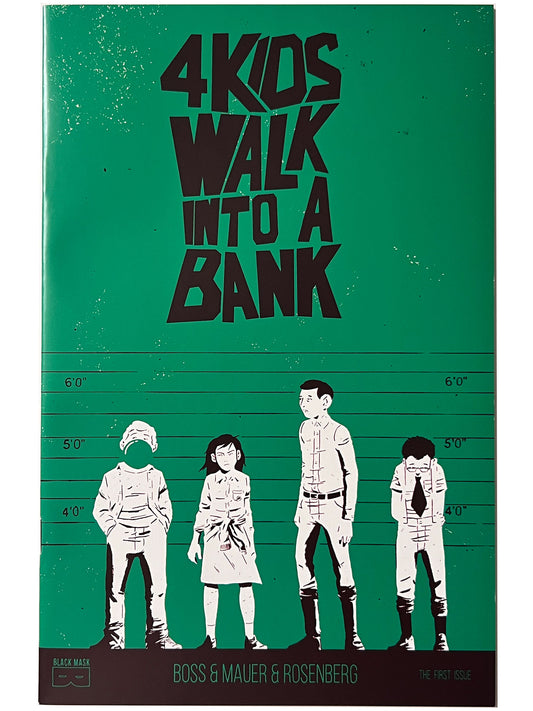4 Kids Walk Into A Bank #1 Green CBSI Variant LTD to 200