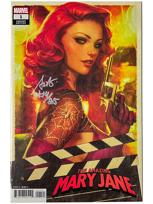 Amazing Mary Jane #1 Artgerm Variant Signed 14/25 w/Metal COA NM