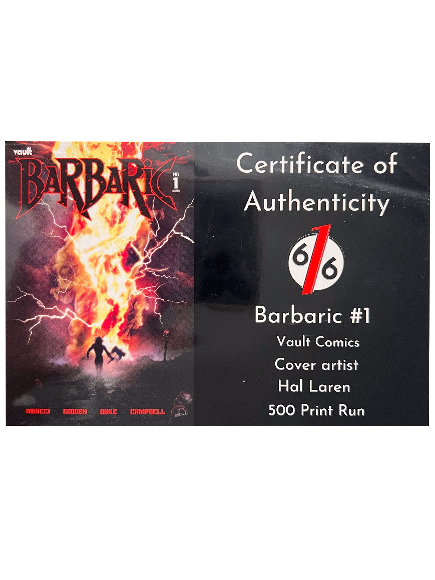Barbaric #1 John Gallagher FOIL Virgin Variant LTD to 150 w/COA