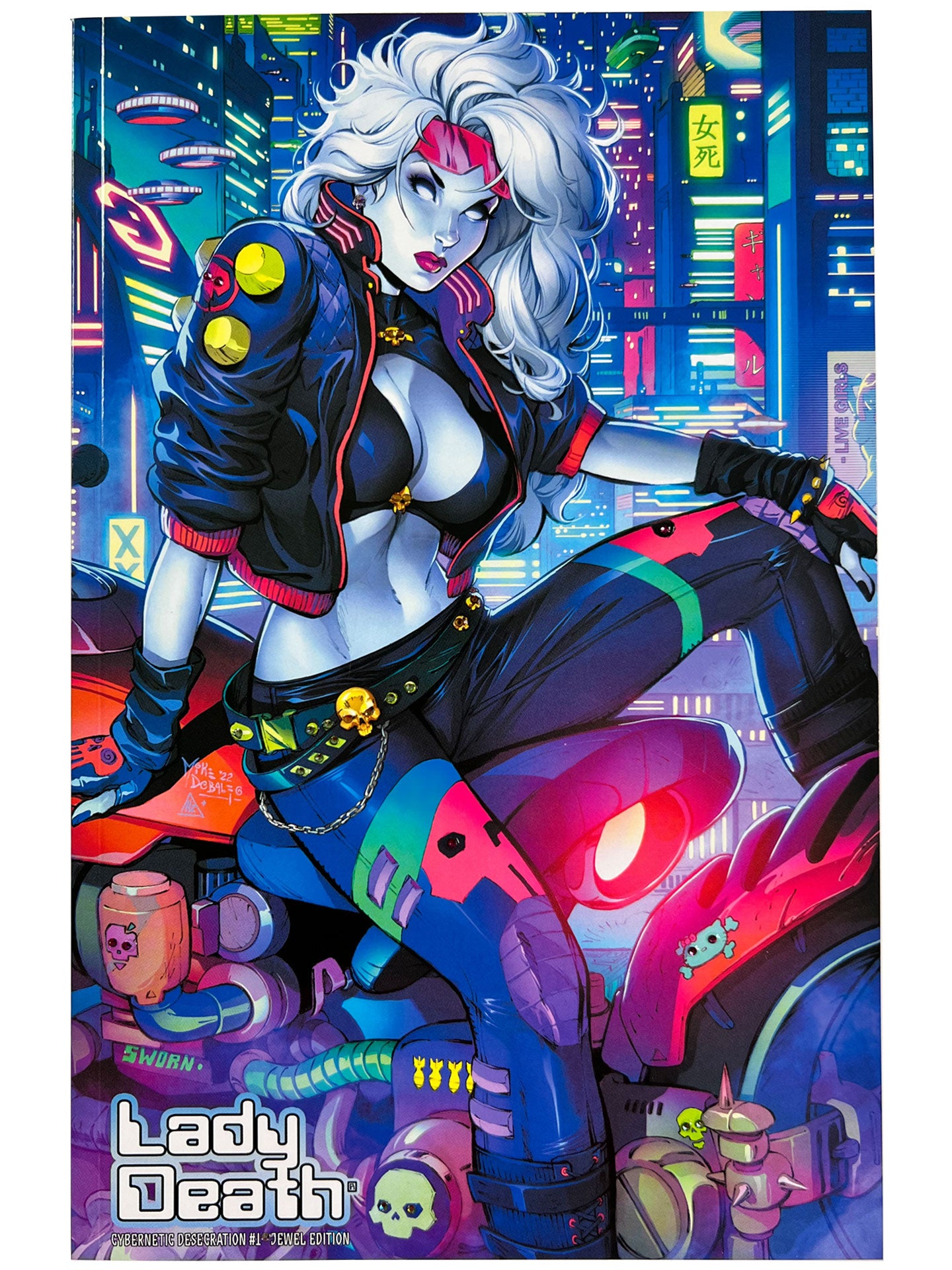 Lady Death Cybernetic Desecration #1 JEWEL Edition Coffin Comics