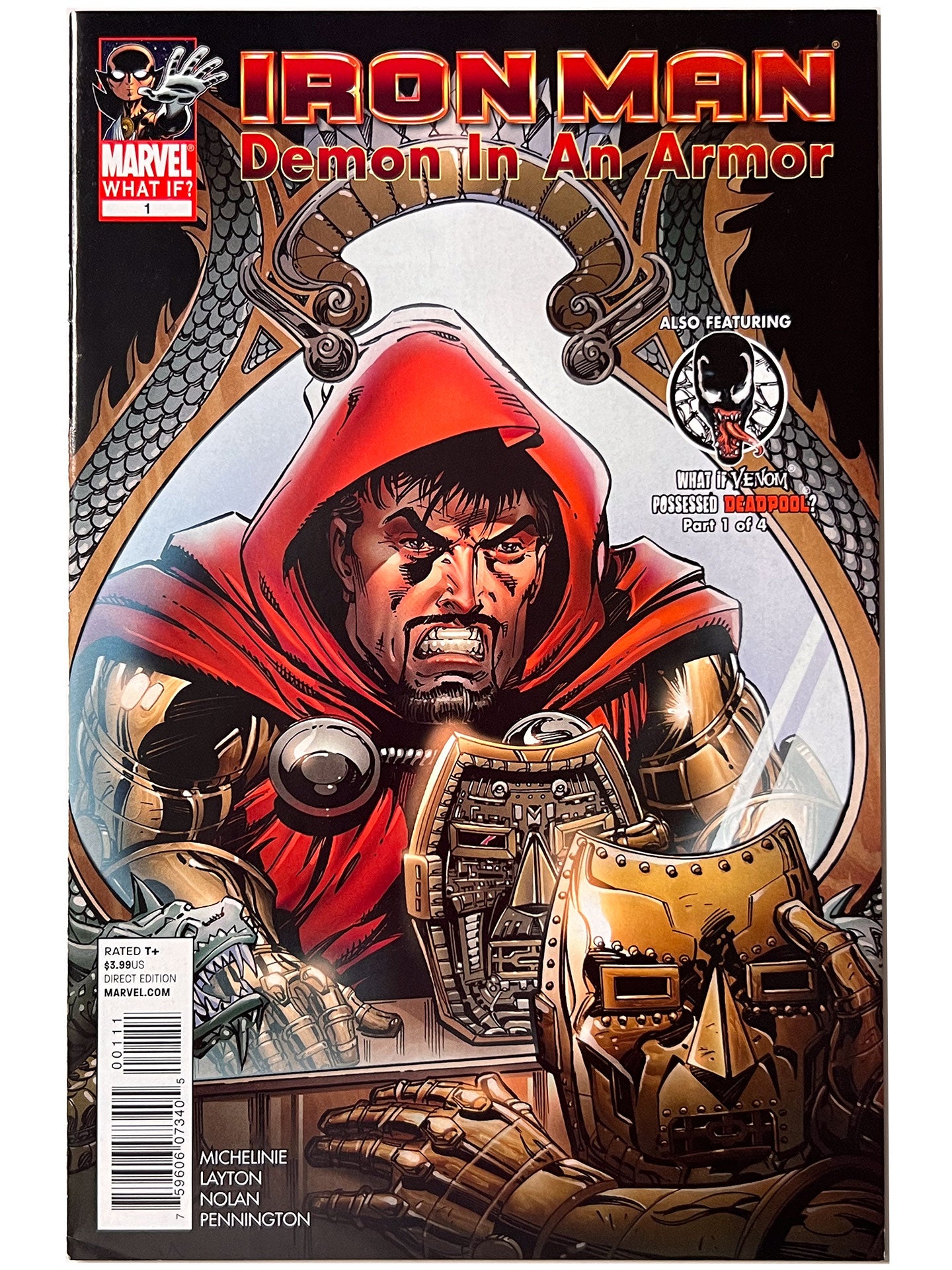 What If? Iron Man: Demon In An Armor Tony Stark as Dr. DOOM & 1st Venom Deadpool