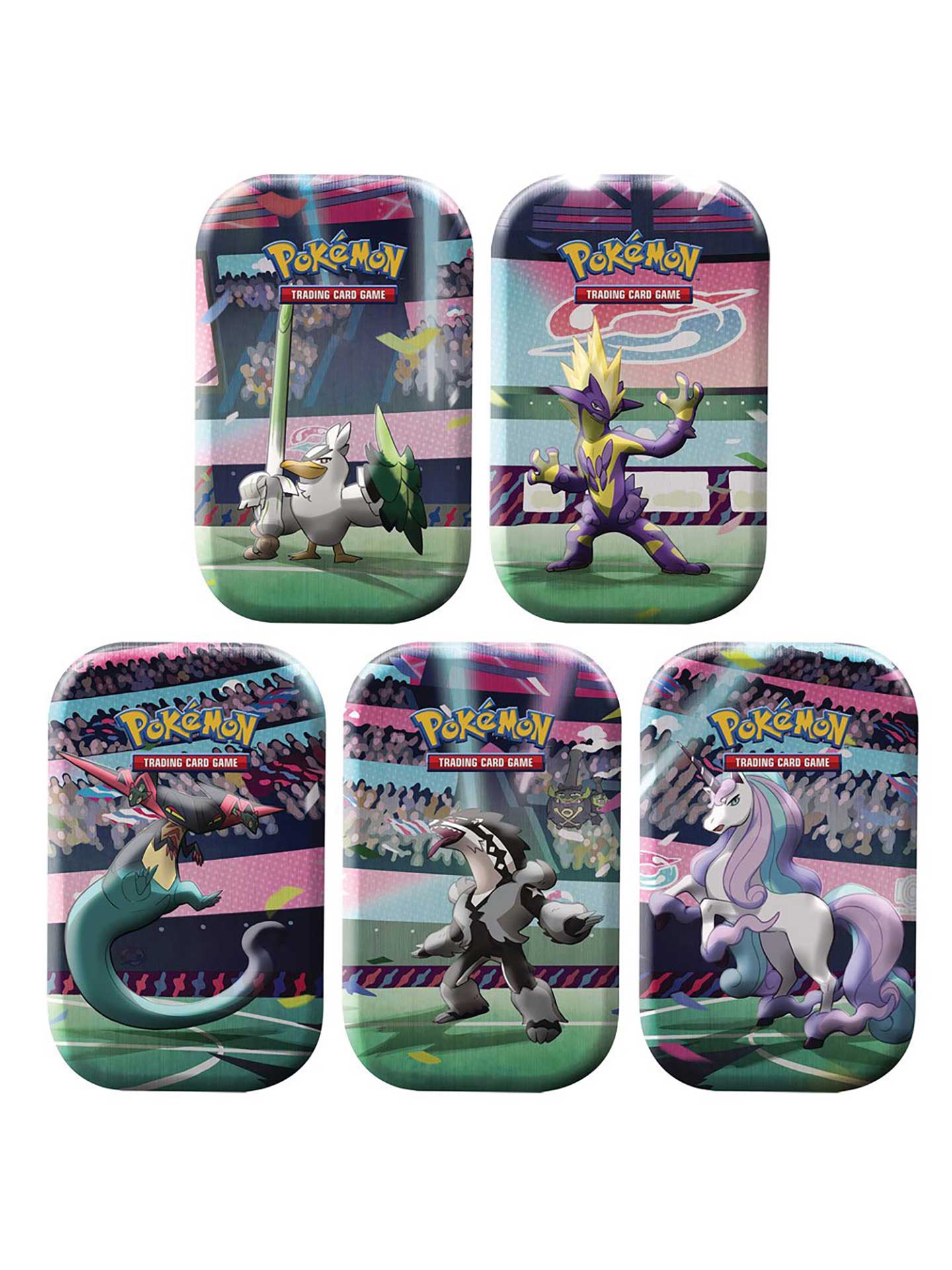 Pokémon TCG Galar Power Mini Tin Evolving Skies & Fusion Strike Packs C22