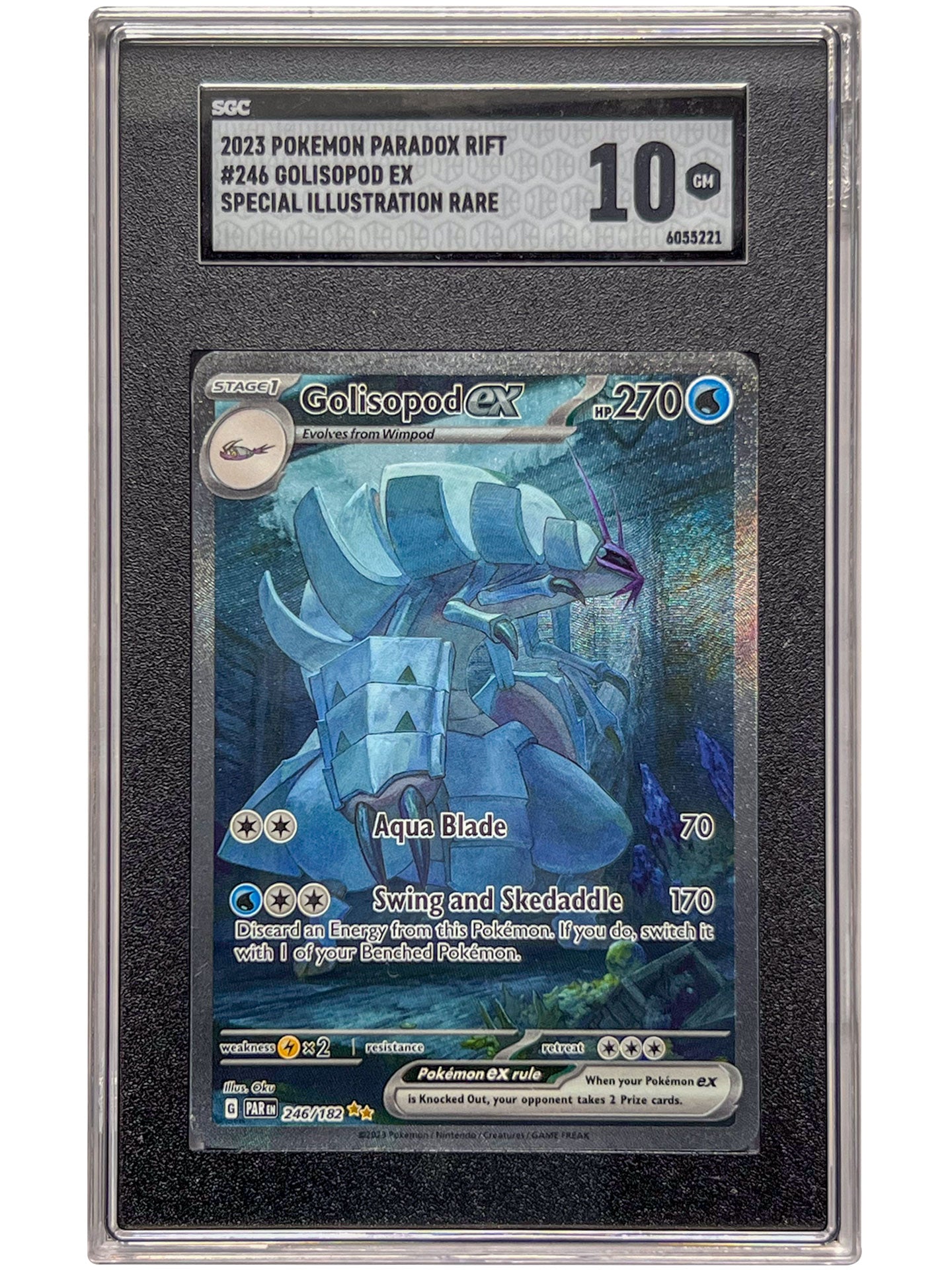 SGC 10 Golisopod EX SIR Pokemon Paradox Rift 2023 246/182 Chrizm Comics & Collectibles SGC 10 Golisopod EX SIR Pokemon Paradox Rift 2023 246/182 Chrizm Comics & Collectibles