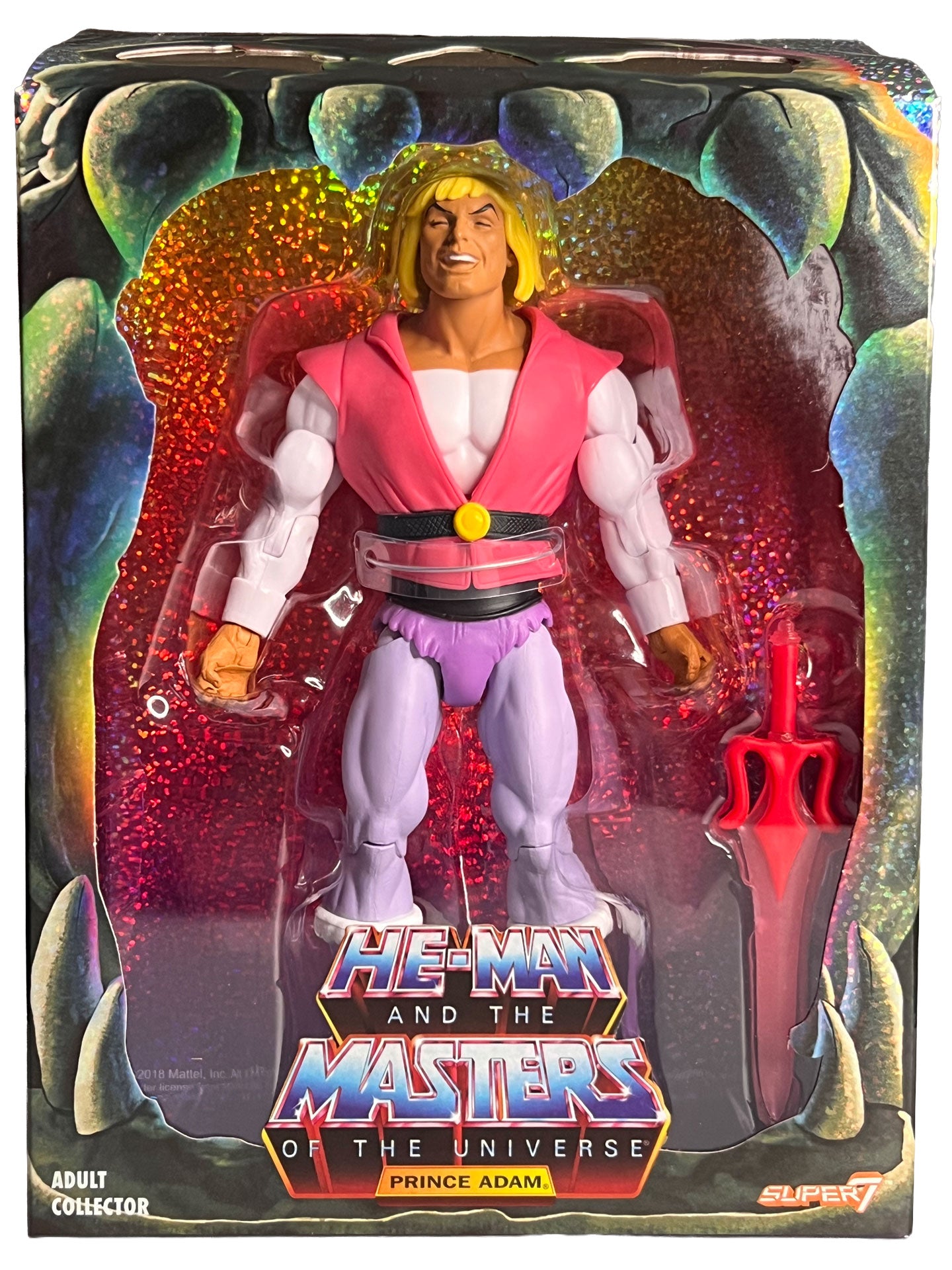 Masters of the Universe Super7 Laughing Prince Adam SDCC Figure Club Grayskull