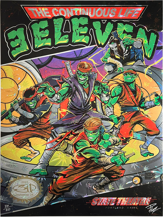 311 Portland Maine Weed Leaf Foil Poster Dayne Henry Signed #20/20 Artist Proof