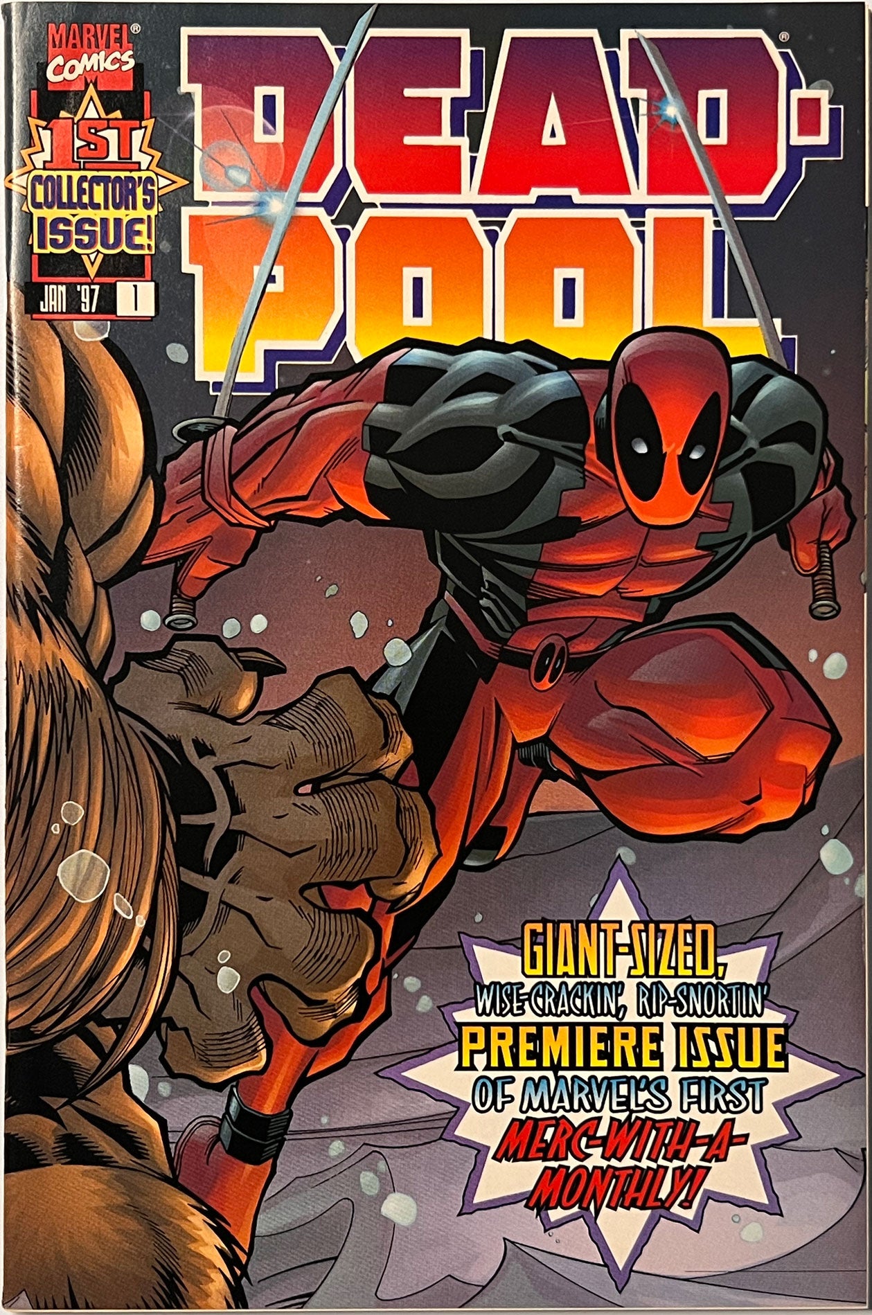 Deadpool #1 1st Ongoing Series 1997 NM Wraparound Cover Marvel Comics