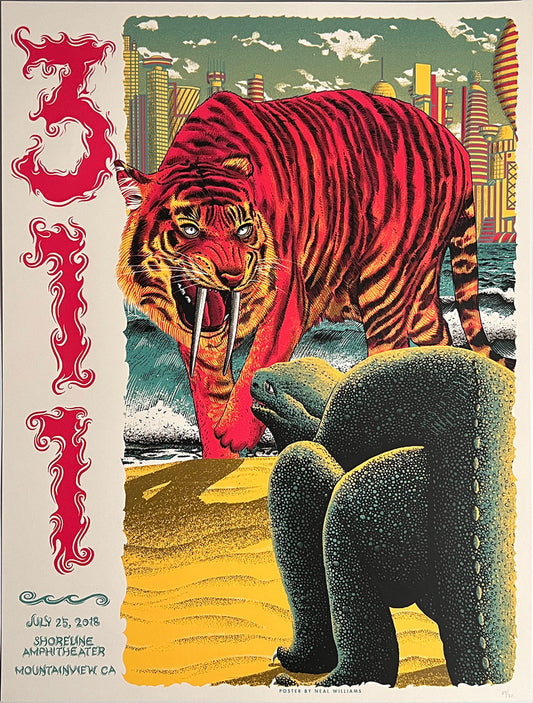 311 Mountain View, CA 2018 Shoreline Concert Poster by Neal Williams #84/211
