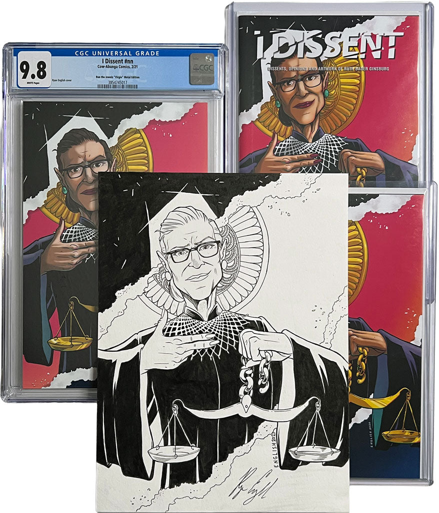 I Dissent Run The Jewels Variant ORIGINAL COVER ART by Ryan English RTJ Homage