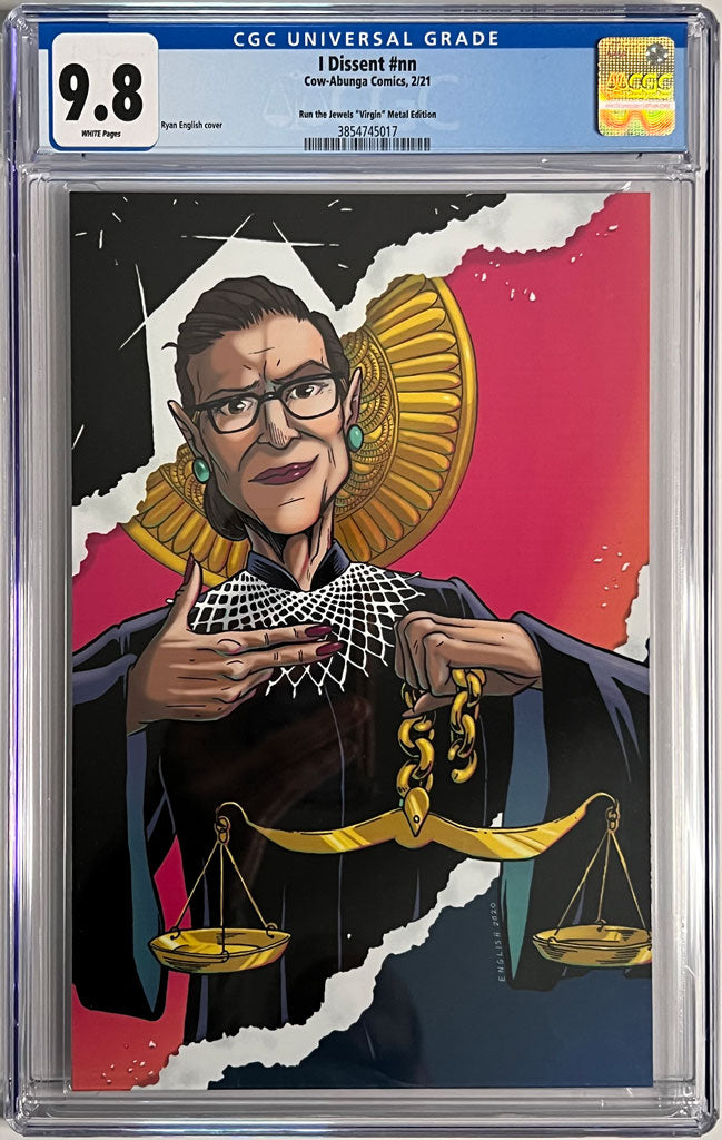 I Dissent Run The Jewels Variant ORIGINAL COVER ART by Ryan English RTJ Homage