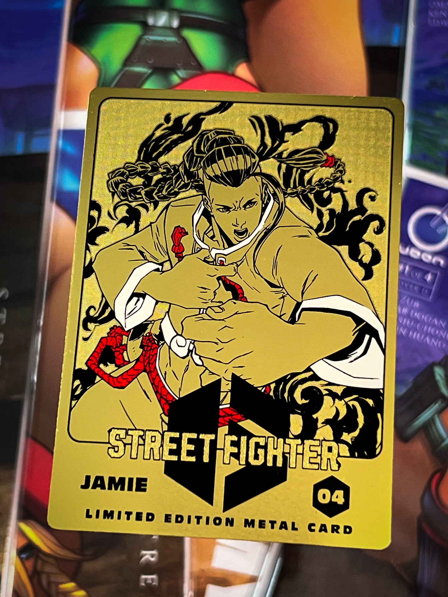 Street Fighter 6 SF6 Jamie Limited Edition Gold Metal Card Udon Promo Card #4