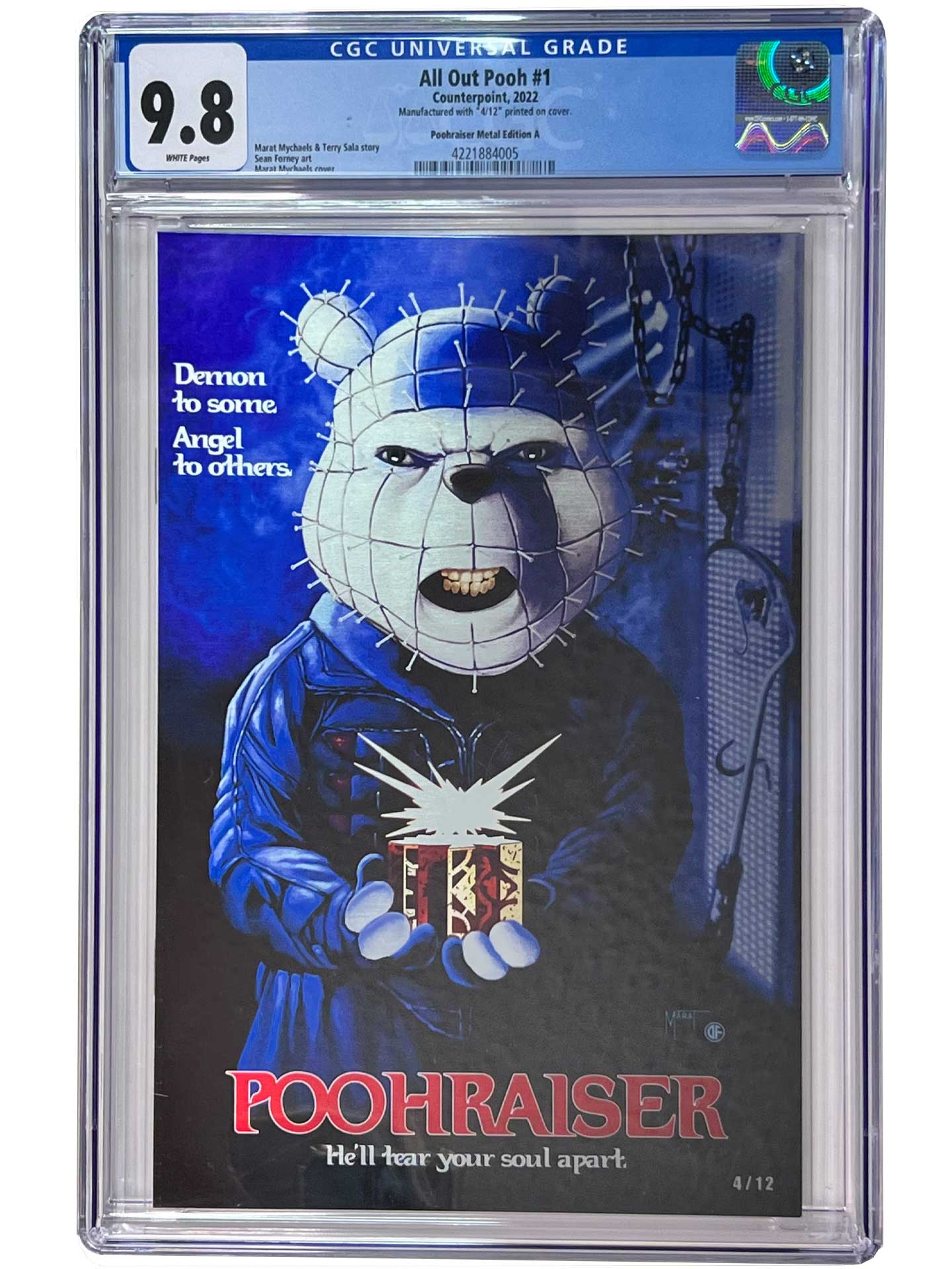 All Out Pooh #1 Poohraiser METAL Variant CGC 9.8