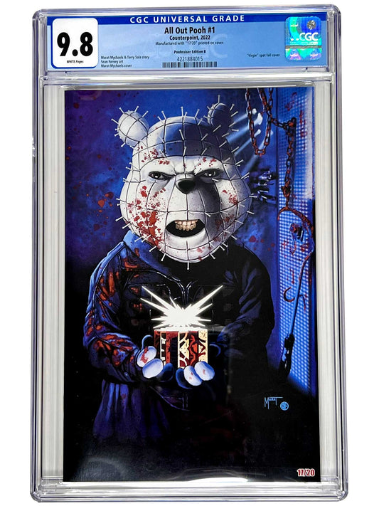 All Out Pooh #1 Poohraiser Spot Foil Variant CGC 9.8