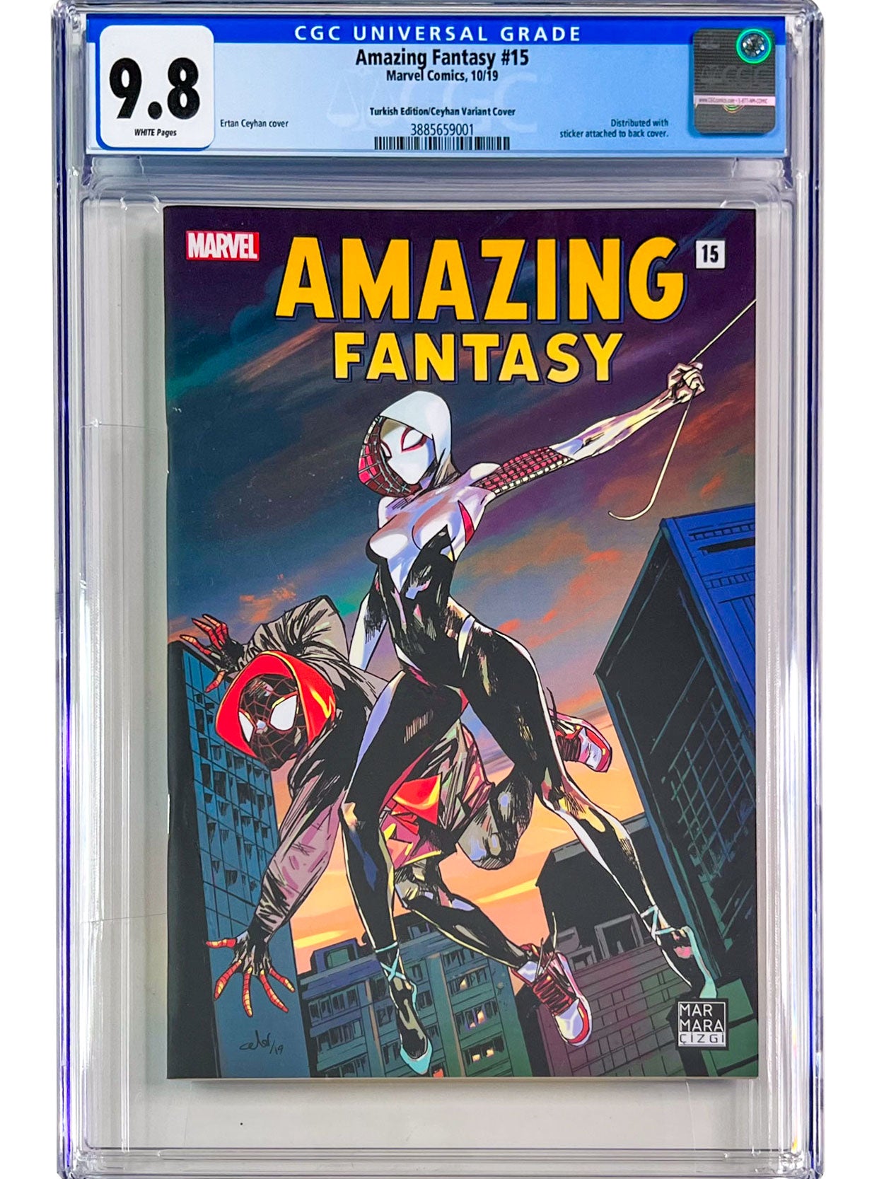 Amazing Fantasy #15 Turkish Celor Koc Variant LTD 250 CGC 9.8 Miles Gwen Spider-man