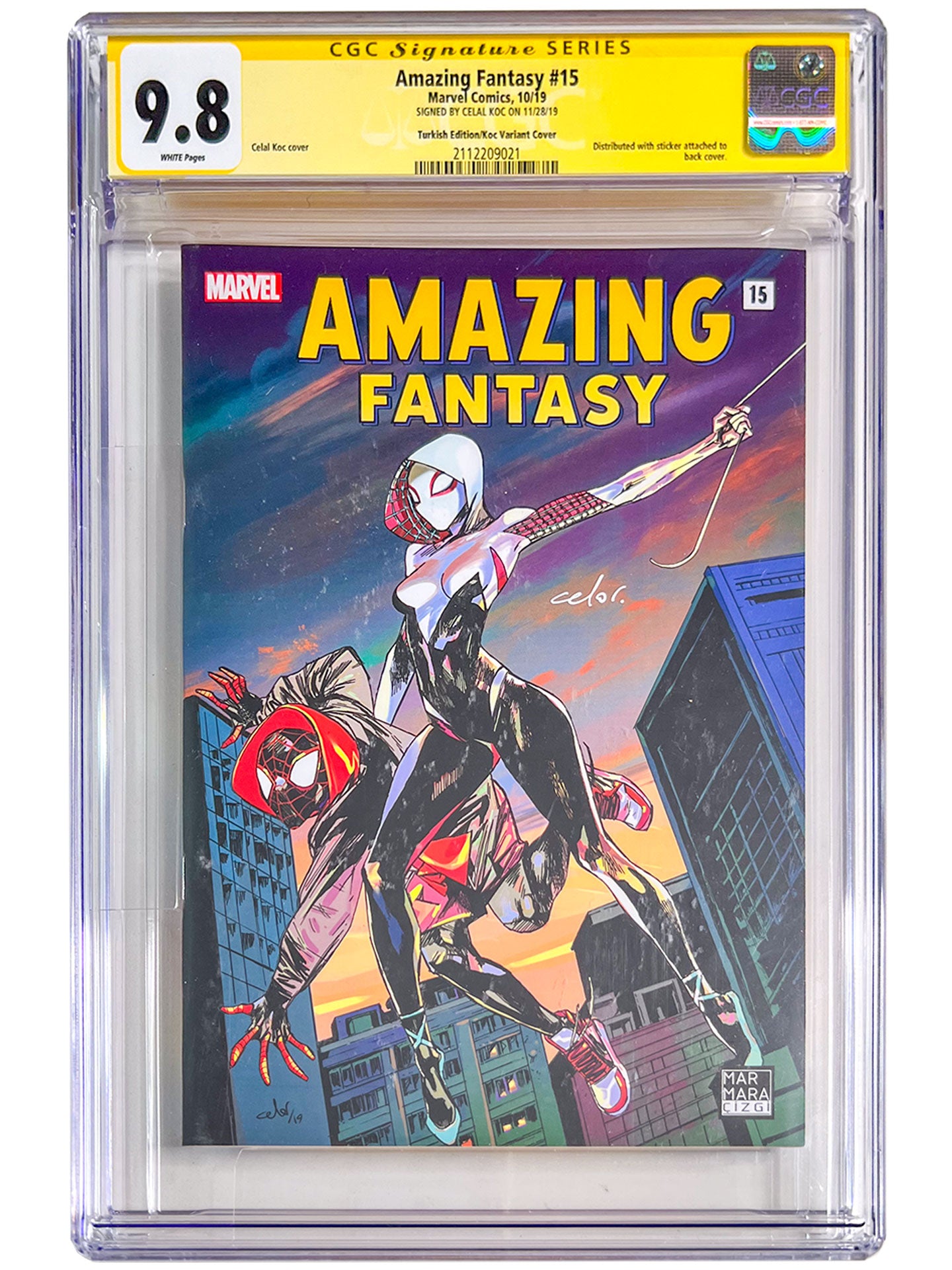 Amazing Fantasy #15 Turkish Celor Koc Variant LTD 250 SIGNED CGC SS 9.8