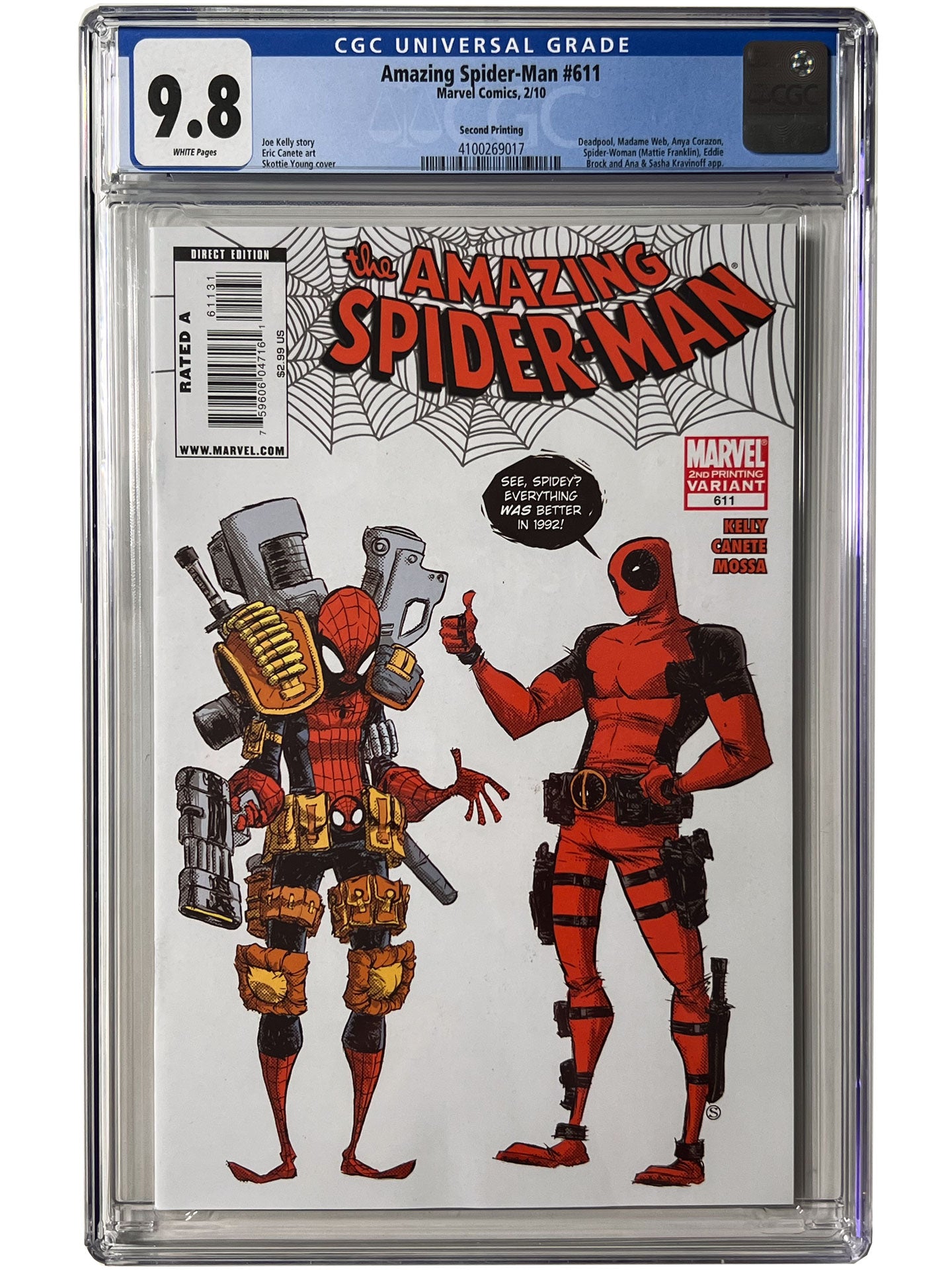 Amazing Spider-Man #611 2nd Print Skottie Young Variant CGC 9.8