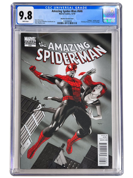 Amazing Spider-Man #646 Mayhew Vampire Variant CGC 9.8