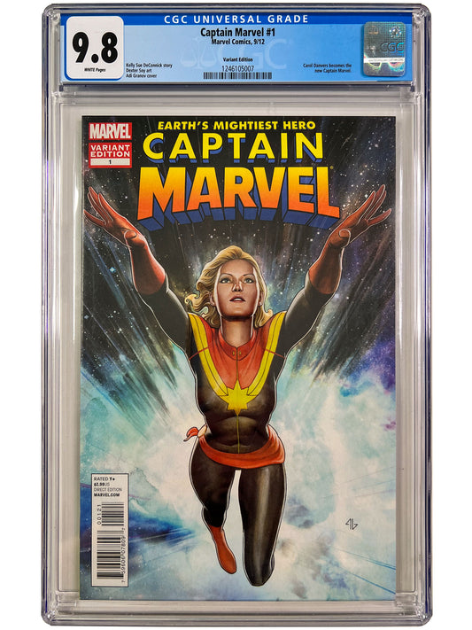 Captain Marvel #1 2012 Adi Granov 1:25 Variant CGC 9.8