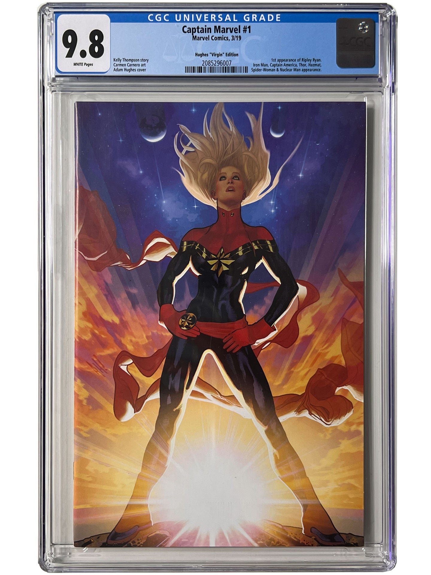 Captain Marvel #1 1:100 AH Virgin Variant CGC 9.8