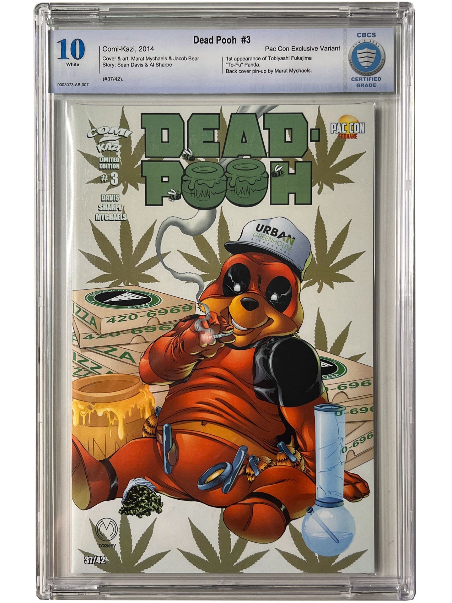 Dead-Pooh #3 Pac Con 420 Variant CBCS 10 PERFECT