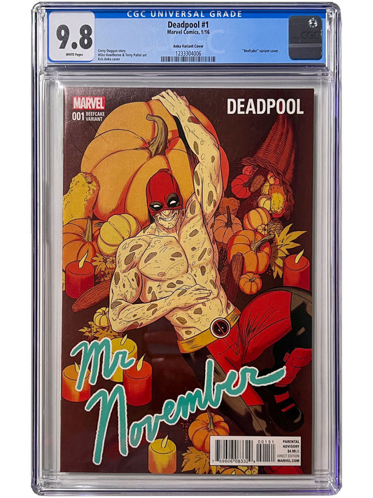 Deadpool #1 Kris Anka BEEFCAKE Mr. November Variant CGC 9.8