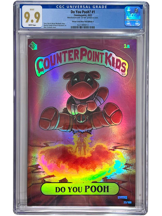 Do You Pooh? #1 Garbage Pail Kids Foil Homage Street Level Hero CGC 9.9