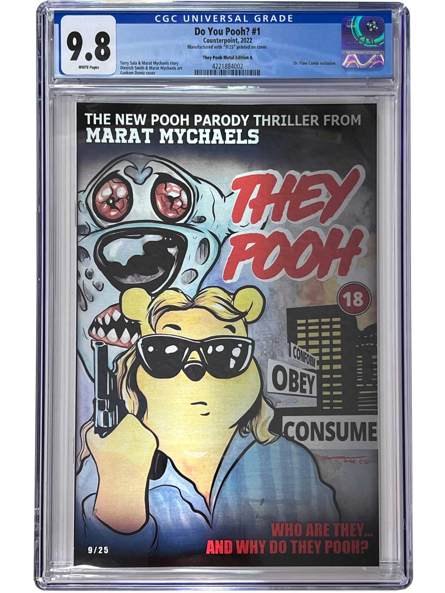 Do You Pooh? #1 They Pooh METAL Trade Dress Variant CGC 9.