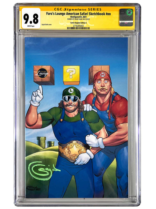 Faro's Lounge Mario Bros Cosplay Macho Man Hulk Hogan Variant CGC SS 9.8