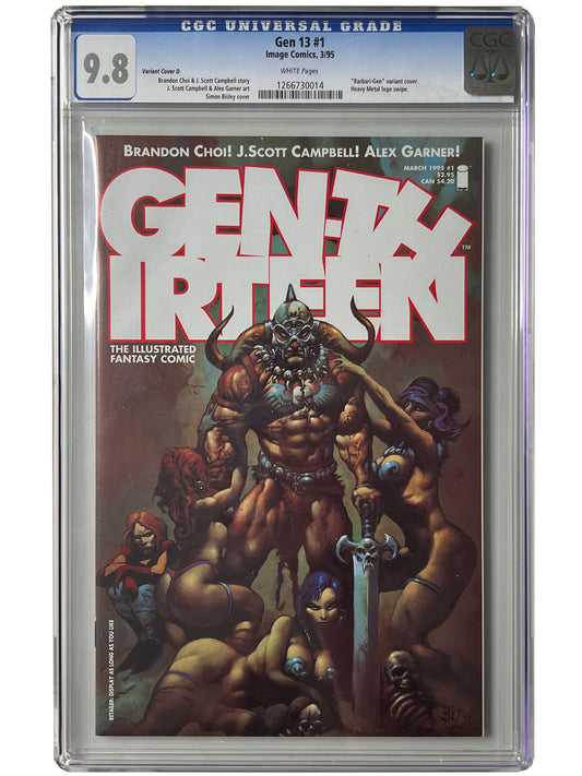 Gen 13 #1 Simon Bisley Barbari-GEN Variant CGC 9.8