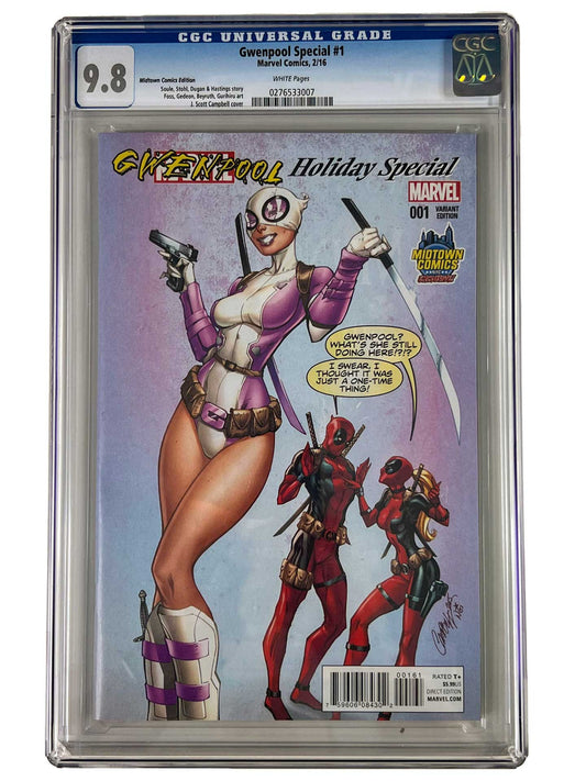 Gwenpool Special #1 J Scott Campbell Variant CGC 9.8