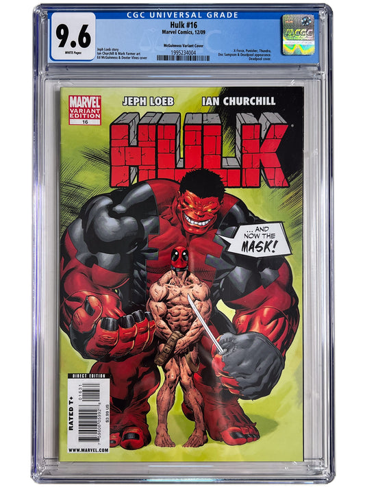 Hulk #16 1:200 McGuinness Variant CGC 9.6 1st App Red She-Hulk HTF