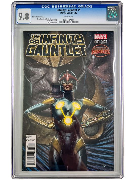 Infinity Gauntlet #1 Adi Granov 1:25 Variant CGC 9.8 Secret Wars 1st Anwen Bakian