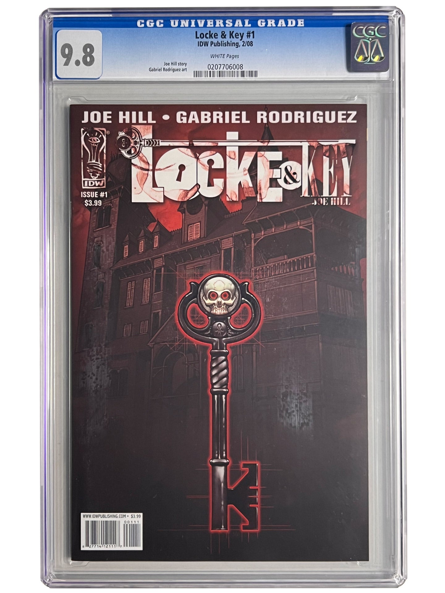 Locke & Key #1 CGC 9.8 1st Print Joe Hill IDW 2008