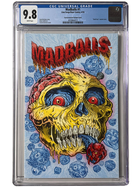 Madballs #1 1:10 Scarecrowoven Variant CGC 9.8 Lion Forge