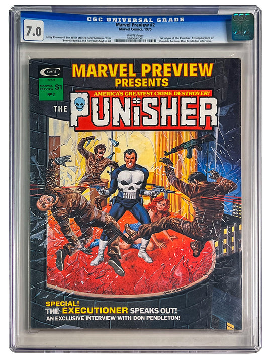 Marvel Preview #2 CGC 7.0 - Origin of the Punisher!