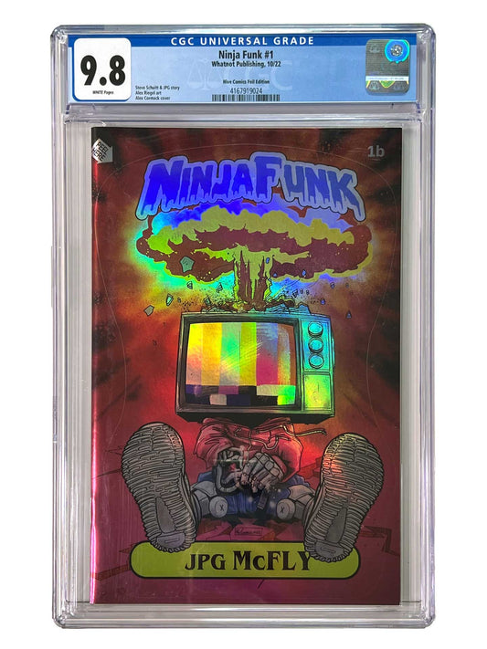 Ninja Funk #1 Garbage Pail Kids Adam Bomb Foil Homage Variant CGC 9.8