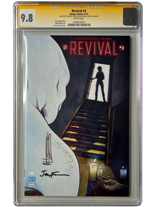 Revival #3 Frison CGC SS 9.8 Triple Signed