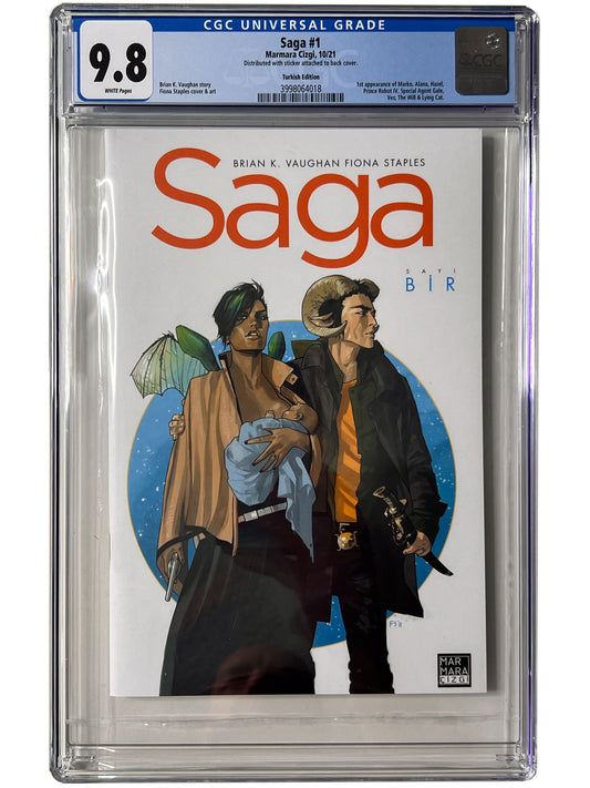 Saga #1 Turkish Edition CGC 9.8 First Appearances Image Comics