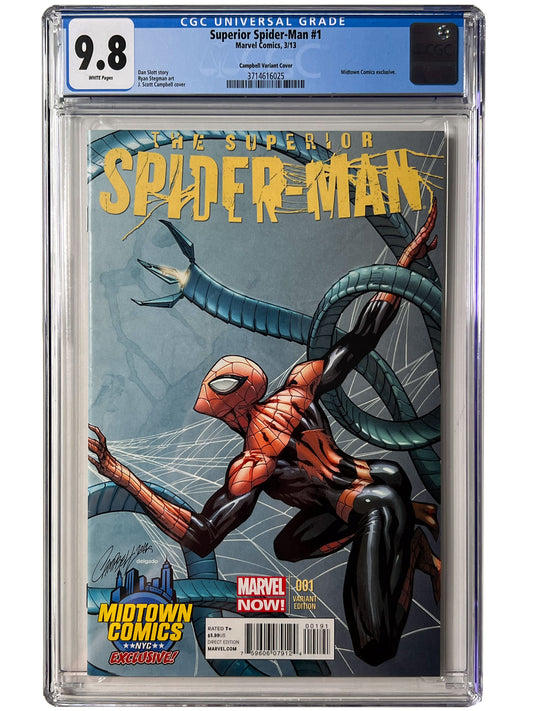 Superior Spider-Man #1 J. Scott Campbell Variant CGC 9.8