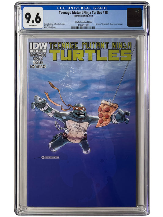 Teenage Mutant Ninja Turtles #18 Nirvana Nevermind Homage Variant CGC 9.8