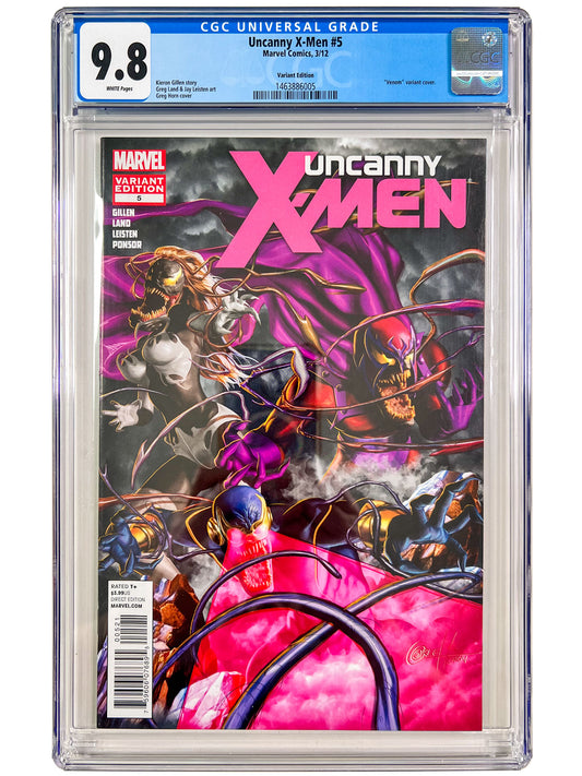 Uncanny X-Men #5 CGC 9.8 Greg Horn 1:50 Venomized Variant 2012 Marvel