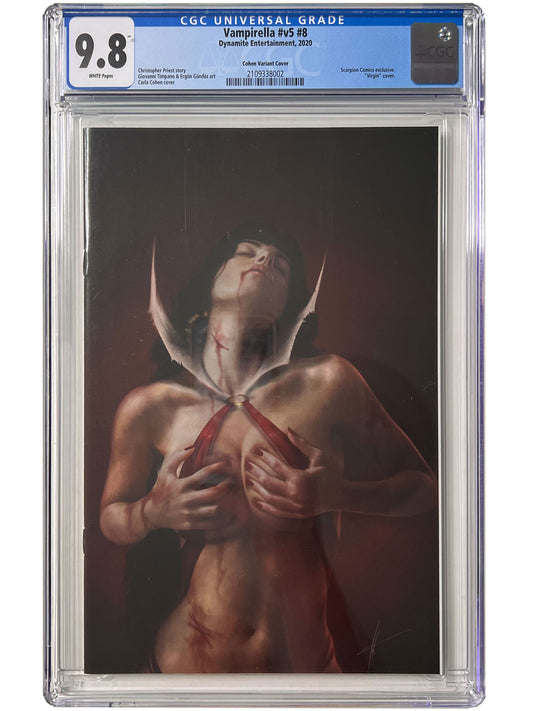 Vampirella #8 Carla Cohen Virgin Variant CGC 9.8