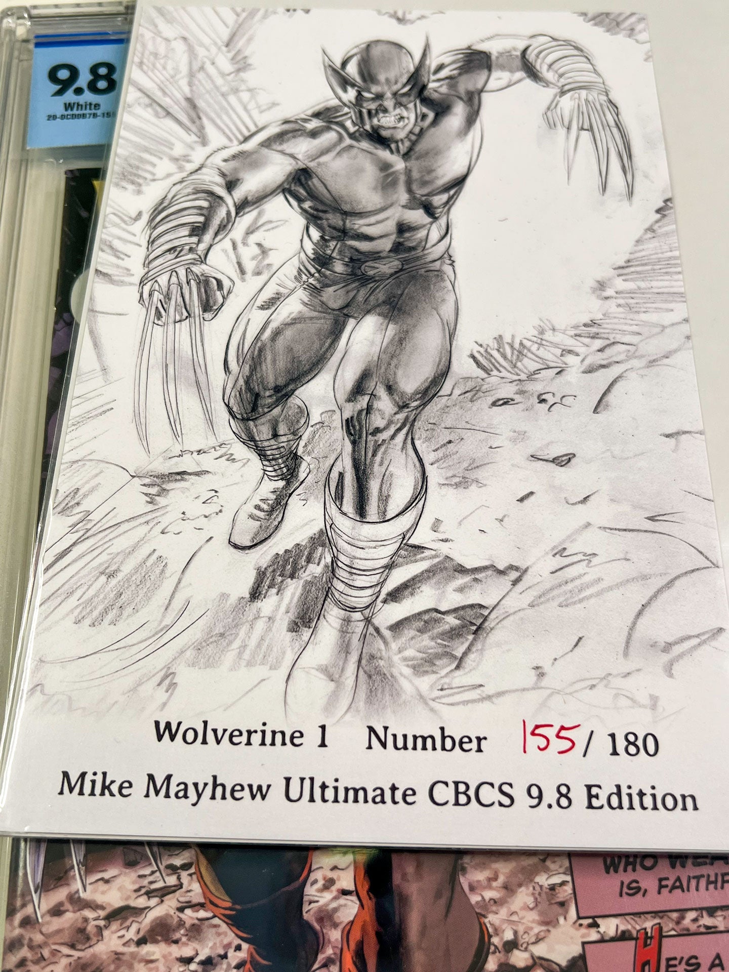 Wolverine #1 Mayhew Ultimate Edition CBCS 9.8 LTD 180 Hulk 180 Homage w/COA