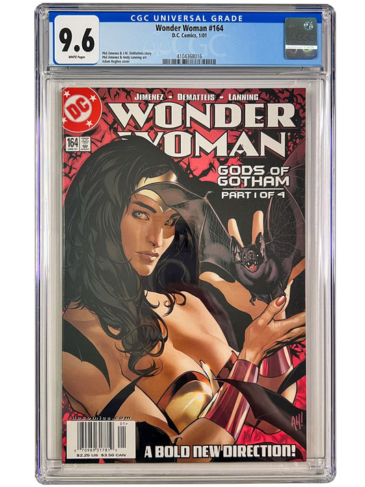 Wonder Woman #164 Adam Hughes NEWSSTAND Variant CGC 9.6 Highest Graded