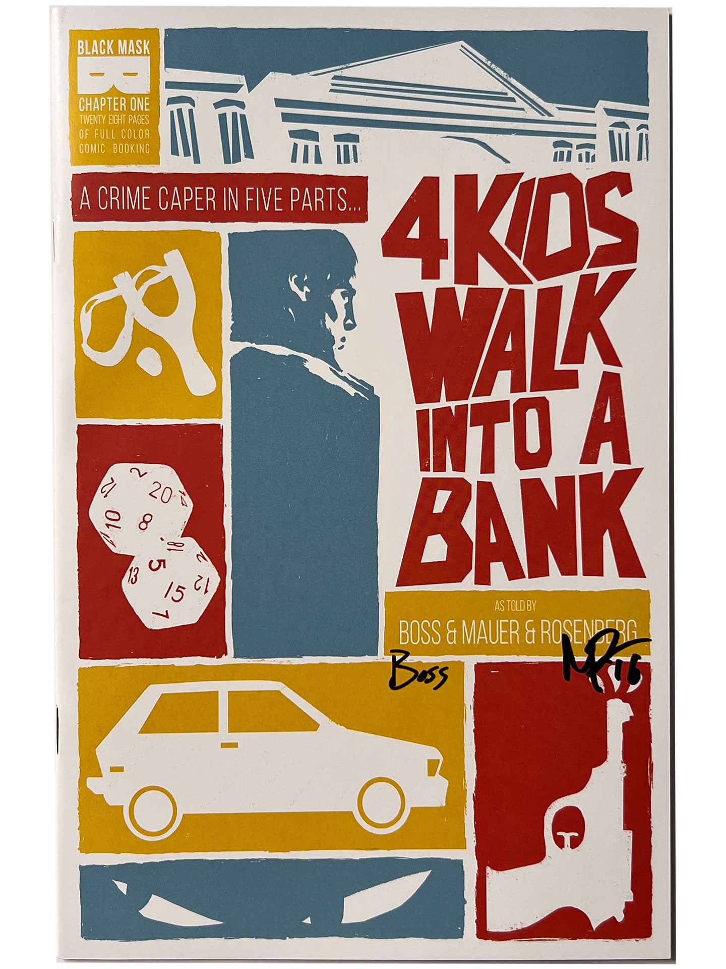 4 Kids Walk Into A Bank #1 Cover A Signed 2x Rosenberg/Boss w/ COA