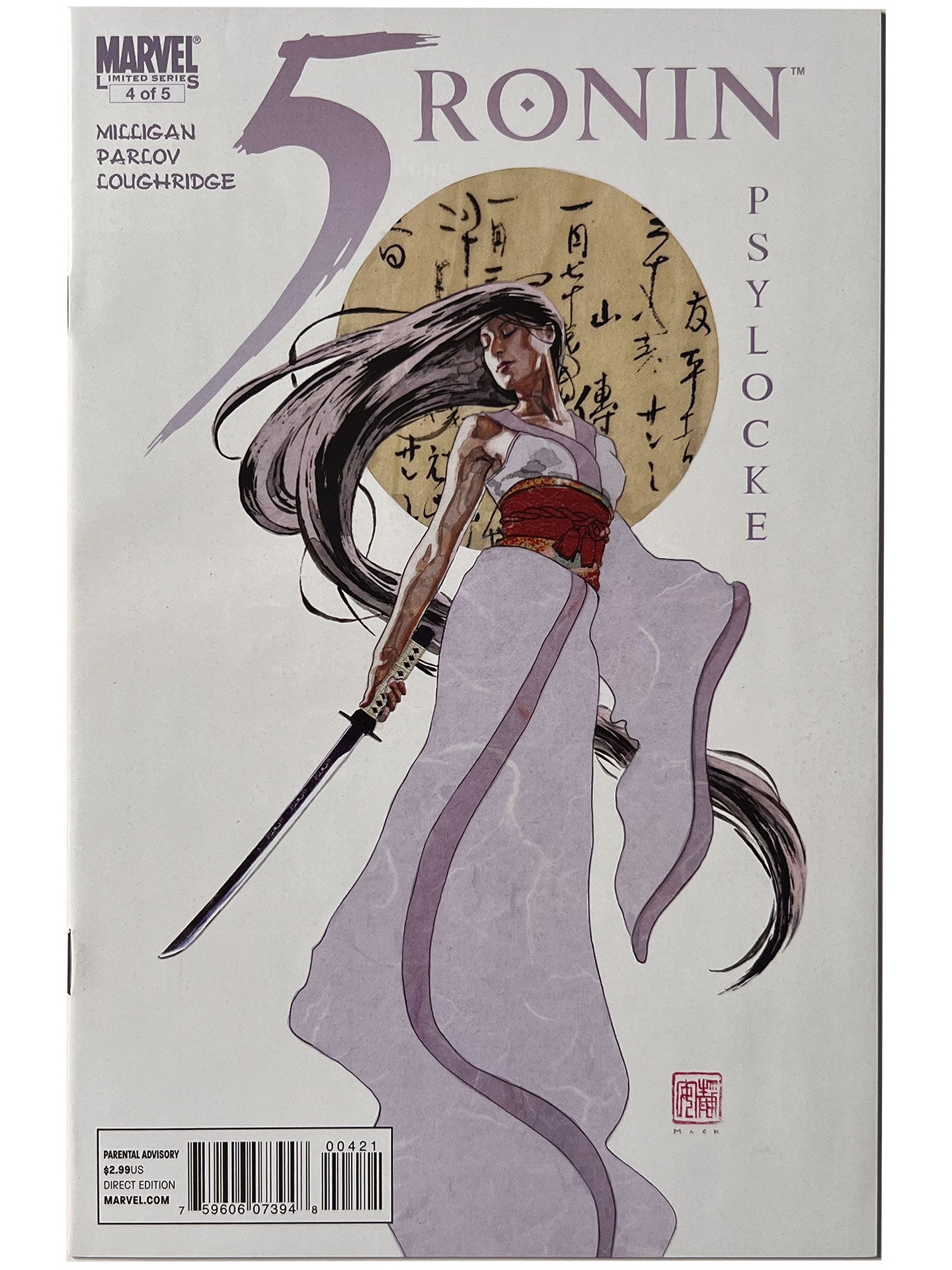 5 Ronin #4 Psylocke NM David Mack Variant