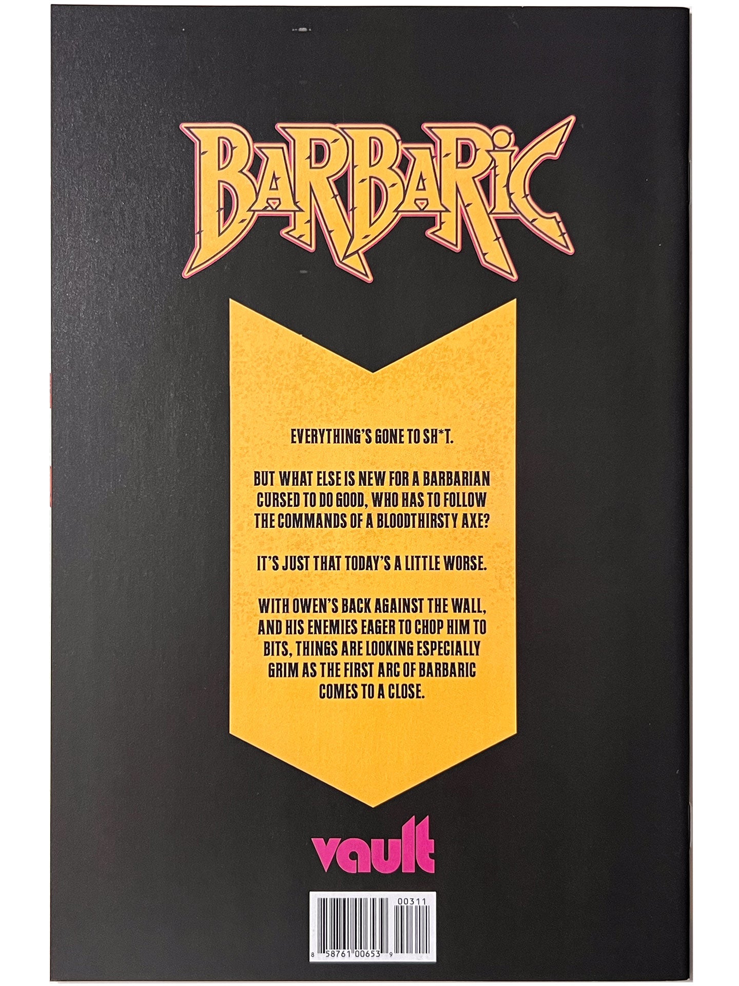 Barbaric #3 Vault Comics Optioned Netflix Patrick Stewart